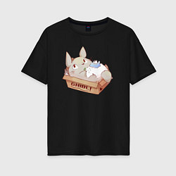 Женская футболка оверсайз Ghibli Totoro