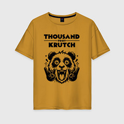 Женская футболка оверсайз Thousand Foot Krutch - rock panda