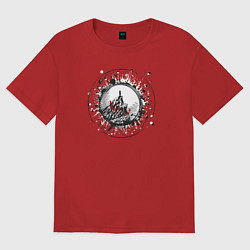 Женская футболка оверсайз Гребни ворона