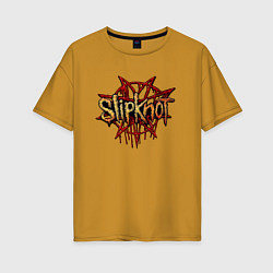 Женская футболка оверсайз Slipknot original