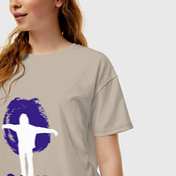 Футболка оверсайз женская Dave Gahan - Devotional, цвет: миндальный — фото 2