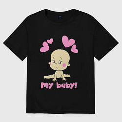 Женская футболка оверсайз My baby