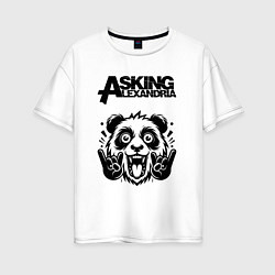 Женская футболка оверсайз Asking Alexandria - rock panda
