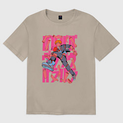 Женская футболка оверсайз Дэнджи - Человек-бензопила