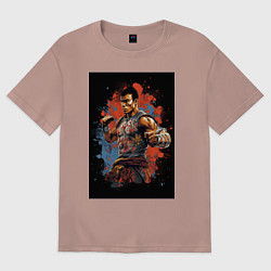 Женская футболка оверсайз Тайский боец