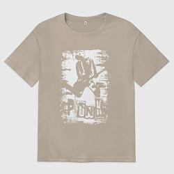 Женская футболка оверсайз Punk music