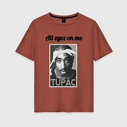 Женская футболка оверсайз 2pac Art All eayz on me