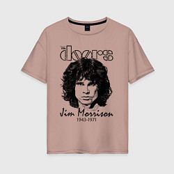 Женская футболка оверсайз The Doors Jim Morrison