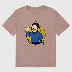 Женская футболка оверсайз Мистер Спок