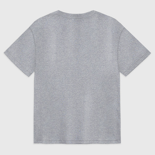 Женская футболка оверсайз Beersaur - pixel art / Меланж – фото 2