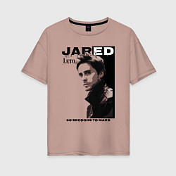 Женская футболка оверсайз Jared Joseph Leto 30 Seconds To Mars