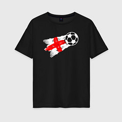 Женская футболка оверсайз Футбол Англии