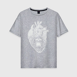 Женская футболка оверсайз Dead heart