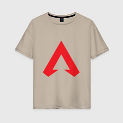 Женская футболка оверсайз Logo apex legends