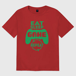 Женская футболка оверсайз Есть спать игры