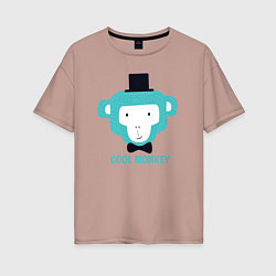 Женская футболка оверсайз Cool monkey