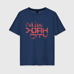 Женская футболка оверсайз New york city streetwear