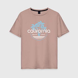 Женская футболка оверсайз California beach