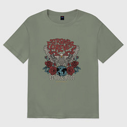 Женская футболка оверсайз Сильный навсегда