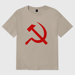 Женская футболка оверсайз Serp i molot