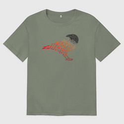 Футболка оверсайз женская Crow, цвет: авокадо