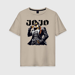 Женская футболка оверсайз Jotaro Kujo - jojo ai art