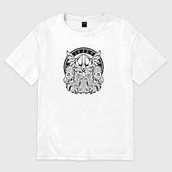 Женская футболка оверсайз Мифический скандинавский бог Один