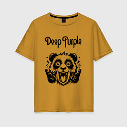 Женская футболка оверсайз Deep Purple - rock panda