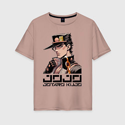 Женская футболка оверсайз Jotaro Kujo - Jojo ai art