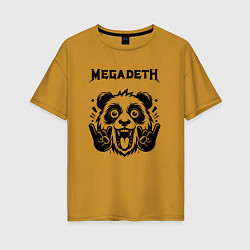 Женская футболка оверсайз Megadeth - rock panda