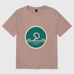 Футболка оверсайз женская Настроение голоден, цвет: пыльно-розовый