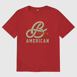 Женская футболка оверсайз Brooklyn american