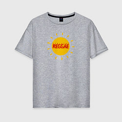 Женская футболка оверсайз Солнечное регги