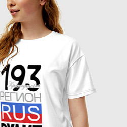 Футболка оверсайз женская 193 - Краснодарский край, цвет: белый — фото 2