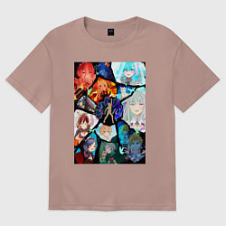 Женская футболка оверсайз Re:Zero Субару Нацуки