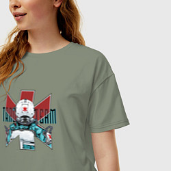 Футболка оверсайз женская Traumateam, цвет: авокадо — фото 2