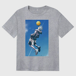 Женская футболка оверсайз Баскетбол Тэцуя Куроко арт