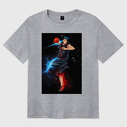 Женская футболка оверсайз Баскетбол Куроко Дайки Аоминэ