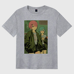 Футболка оверсайз женская Рам Рем, цвет: меланж