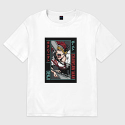 Женская футболка оверсайз Человек-бензопила Денджи chainsaw man Denji