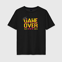 Женская футболка оверсайз 2024 game over