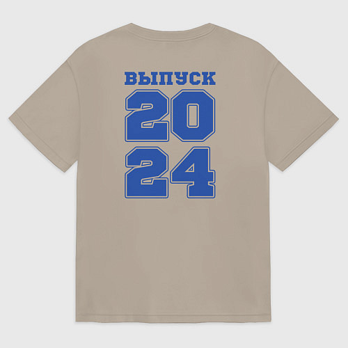 Женская футболка оверсайз Выпускник 2024 года / Миндальный – фото 2