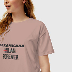 Футболка оверсайз женская Махачкала forever, цвет: пыльно-розовый — фото 2