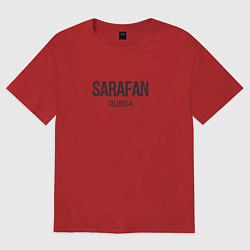 Футболка оверсайз женская Sarafan, цвет: красный