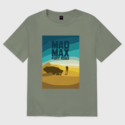 Футболка оверсайз женская Макс - дорога ярости, цвет: авокадо