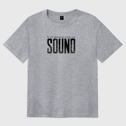 Женская футболка оверсайз В начале был звук