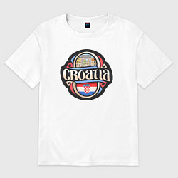 Женская футболка оверсайз Хорватия