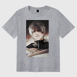 Футболка оверсайз женская Реинкарнация безработного Рудеус Грейрат, цвет: меланж