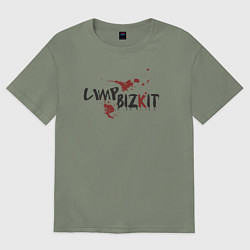 Футболка оверсайз женская Limp bizkit group, цвет: авокадо