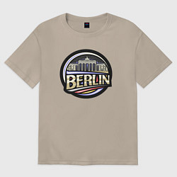 Футболка оверсайз женская Берлин, цвет: миндальный